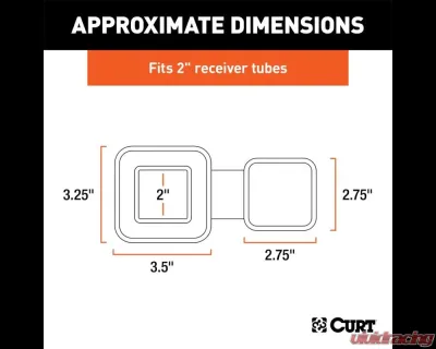 Curt 2" Rubber Hitch Tube Cover - 22279