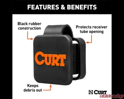 Curt 2" Rubber Hitch Tube Cover - 22279