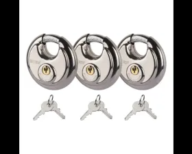 Curt Stainless Steel Disc Locks, 3-Pack
