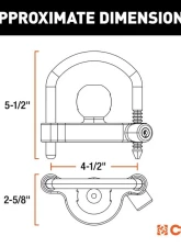Curt Universal Trailer Coupler Lock                                     - 23090 - Image 3
