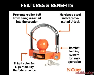 Curt Universal Trailer Coupler Lock - 23090