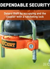 Curt Universal Trailer Coupler Lock                                     - 23090 - Image 5