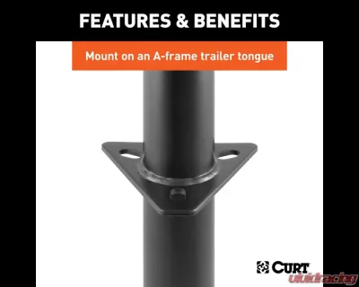 Curt A-Frame Trailer Jack with Top Handle (5,000 lbs, 15" Travel) - 25007