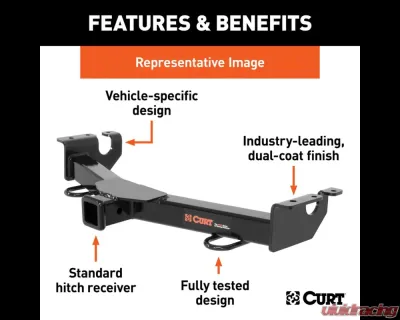 Curt 2" Front Receiver Hitch, Select Chevrolet Silverado 1500 | GMC Sierra 1500 2022-2024 - 31092