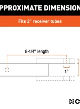 Curt Class 3 Ball Mount, Imported (2" Shank, 7,500 lbs., 2" Drop, 8-1/4" Long)                                     - 45828 - Image 3