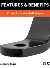 Curt Class 3 Ball Mount, Imported (2" Shank, 7,500 lbs., 2" Drop, 7-1/2" Long)                                     - 45830 - Image 6