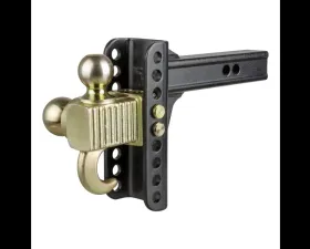 Curt Adjustable Channel Mount with Hook and Step Dual-Ball - 2