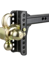 Curt Adjustable Channel Mount with Hook and Step Dual-Ball - 2" Shank, 14K, 6" Drop                                     - 45904 - Image 2