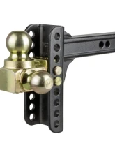 Curt Adjustable Channel Mount with Hook and Step Dual-Ball - 2" Shank, 14K, 6" Drop                                     - 45904 - Image 3