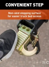 Curt Adjustable Channel Mount with Hook and Step Dual-Ball - 2" Shank, 14K, 6" Drop                                     - 45904 - Image 9