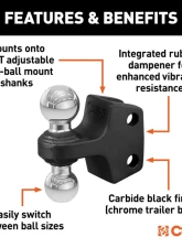 Curt Dual Ball Attachment for Weight Distribution Shank                                     - 45933 - Image 3