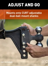 Curt Dual Ball Attachment for Weight Distribution Shank                                     - 45933 - Image 4