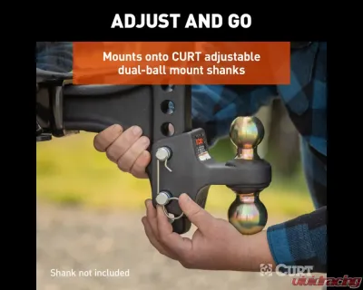 Curt HD Dual Ball Attachment for Weight Distribution Shank - 45934