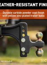 Curt HD Dual Ball Attachment for Weight Distribution Shank                                     - 45934 - Image 6