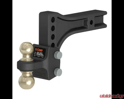 Curt HD Adjustable Trailer Hitch Ball Mount with Dual Ball, 2-1/2" Shank, 20K - 45937