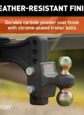 Curt HD Adjustable Trailer Hitch Ball Mount with Dual Ball, 2-1/2" Shank, 20K                                     - 45937 - Image 7