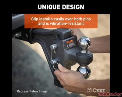 Curt HD Adjustable Trailer Hitch Ball Mount with Dual Ball, 2-1/2" Shank, 20K - 45937
