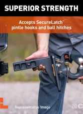 Curt SecureLatch Adjustable Pintle Mount (2" Shank, 20,000 lbs.)                                     - 48011 - Image 6