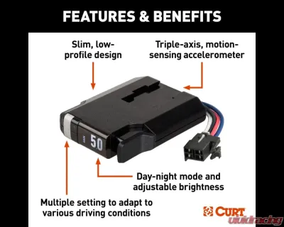 Curt TriFlex NEXT Trailer Brake Controller Proportional - 51146