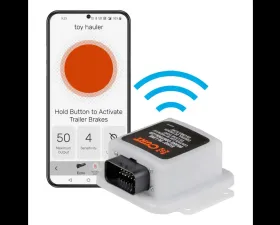 Curt Echo In-Line Trailer Brake Controller, Bluetooth Smartphone Connection