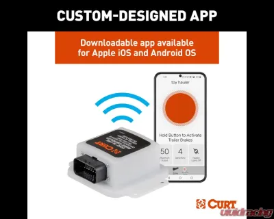 Curt Echo In-Line Trailer Brake Controller, Bluetooth Smartphone Connection - 51200