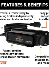 Curt True Course Advanced Bluetooth Trailer Sway Control System                                     - 51202 - Image 3
