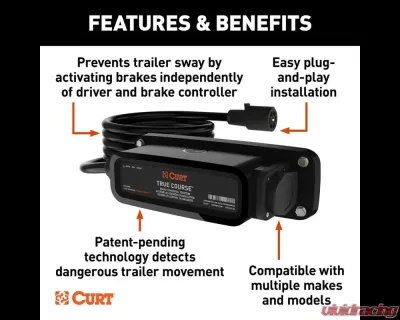 Curt True Course Advanced Bluetooth Trailer Sway Control System - 51202