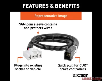 Curt Brake Controller Harness Palisade | Santa Cruz | Telluride 2021-2024 - 51529