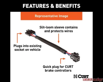 Curt Competitor-Brake-Controller-to-CURT-Harness Adapter - 51532