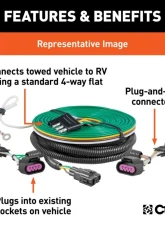 Curt Custom RV Wiring Harness with Backup Sensors Ford F-250 | F-350 2021-2022                                     - 52102 - Image 2