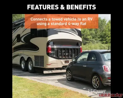 Curt Custom RV Wiring Harness with Backup Sensors Ford F-250 | F-350 2021-2022 - 52102