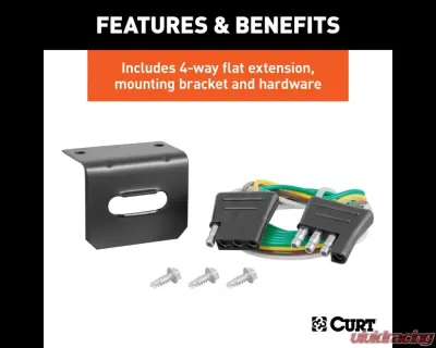 Curt Custom RV Wiring Harness with Backup Sensors Ford F-250 | F-350 2021-2022 - 52102