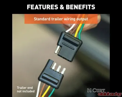 Curt Custom Wiring Harness, 4-Way Flat Output Hyundai Ioniq 5 2022-2024 - 56484