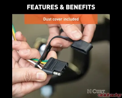 Curt Custom Wiring Harness, 4-Way Flat Output Hyundai Ioniq 5 2022-2024 - 56484