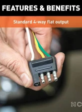 Curt Custom Wiring, 4-Way Flat Output, OEM Tow Package Required Ford Escape 2023-2024                                     - 56503 - Image 4