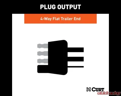 Curt Custom Wiring, 4-Way Flat Output, OEM Tow Package Required Ford Escape 2023-2024 - 56503