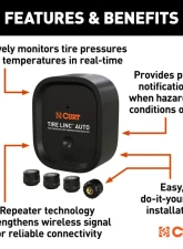 Curt Tire Linc Auto Advanced TPMS Tire Pressure Monitoring System                                     - 57009 - Image 3