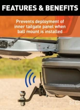Curt Protective MultiPro / Multi-Flex Tailgate Sensor with 2" Hitch Cap                                     - 58267 - Image 4