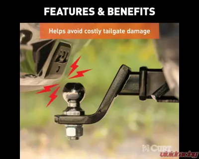 Curt Protective MultiPro / Multi-Flex Tailgate Sensor with 2" Hitch Cap - 58267