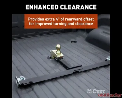 Curt Multi-Fit OEM Puck System Gooseneck Ball with 4" Offset Chevrolet | GMC | Ford | Nissan 2023-2024 - 60663