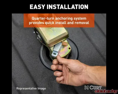 Curt Multi-Fit OEM Puck System Gooseneck Ball with 4" Offset Chevrolet | GMC | Ford | Nissan 2023-2024 - 60663