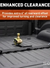 Curt RockerBall Multi-Fit OEM Puck System Gooseneck Ball with 4" Offset                                     - 60668 - Image 4
