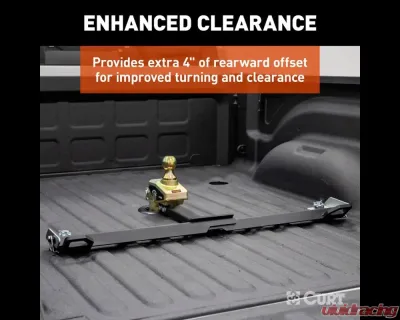 Curt RockerBall Multi-Fit OEM Puck System Gooseneck Ball with 4" Offset - 60668
