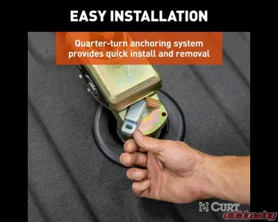 Curt RockerBall Multi-Fit OEM Puck System Gooseneck Ball with 4" Offset - 60668