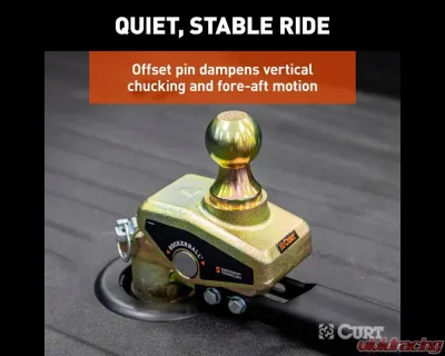 Curt RockerBall Multi-Fit OEM Puck System Gooseneck Ball with 4" Offset - 60668