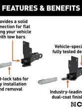 Curt Custom Tow Bar Base Plate Chevrolet Colorado | GMC Canyon 2018-2022                                     - 70144 - Image 2
