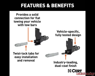 Curt Custom Tow Bar Base Plate Chevrolet Colorado | GMC Canyon 2018-2022 - 70144