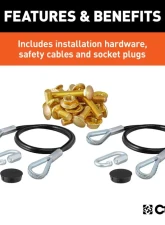 Curt Custom Tow Bar Base Plate Chevrolet Colorado | GMC Canyon 2018-2022                                     - 70144 - Image 6