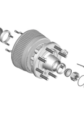 Curt Lippert Trailer Axle Oil and Dust Cap with Set Screw - 10,000 to 16,000 lbs. Clear                                     - 85373828 - Image 3