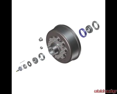 Curt Lippert Trailer Axle Oil and Dust Cap with Set Screw - 8,000 lbs. Black - 85373929